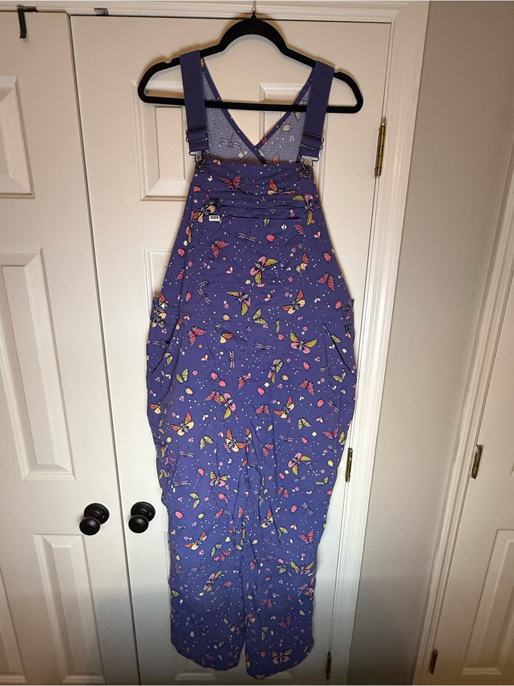 GUC Duluth Trading Heirloom Gardening Overalls Butterfly size 1X 31